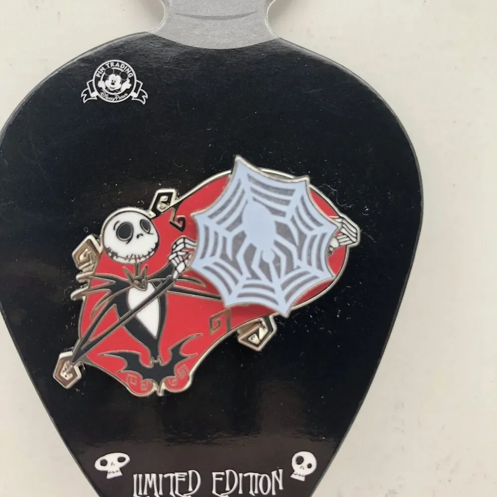Disney Parks Nightmare Before Christmas LE Pin Jack Skellington Sandy Spiderweb